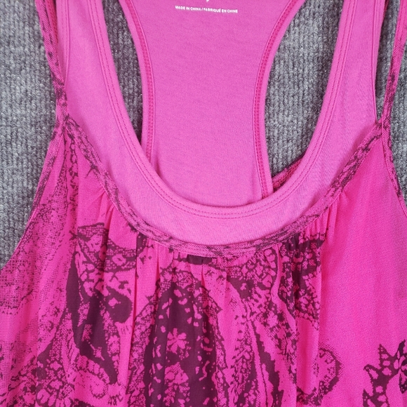 Express Double Tank One Piece Pink Small - Picture 4 of 8